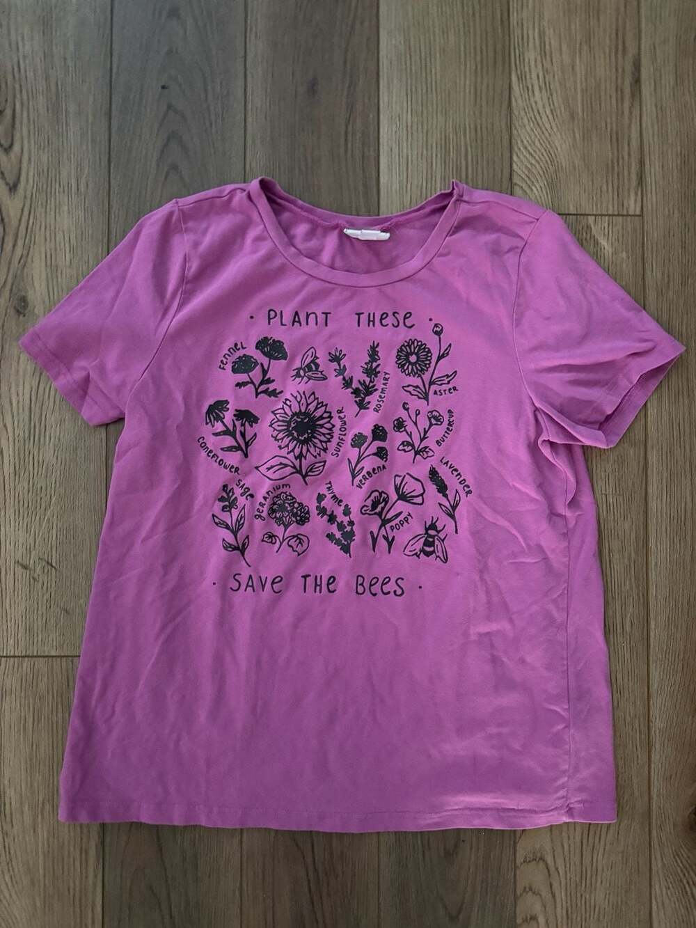 LuLaRoe Plant These Save The Bees Wildflower Graphic T-Shirt